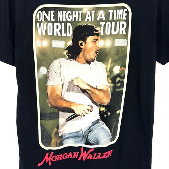 Morgan Wallen One Night At A Time World Tour T-Shirt Size Medium *Altered* - Picture 4 of 9